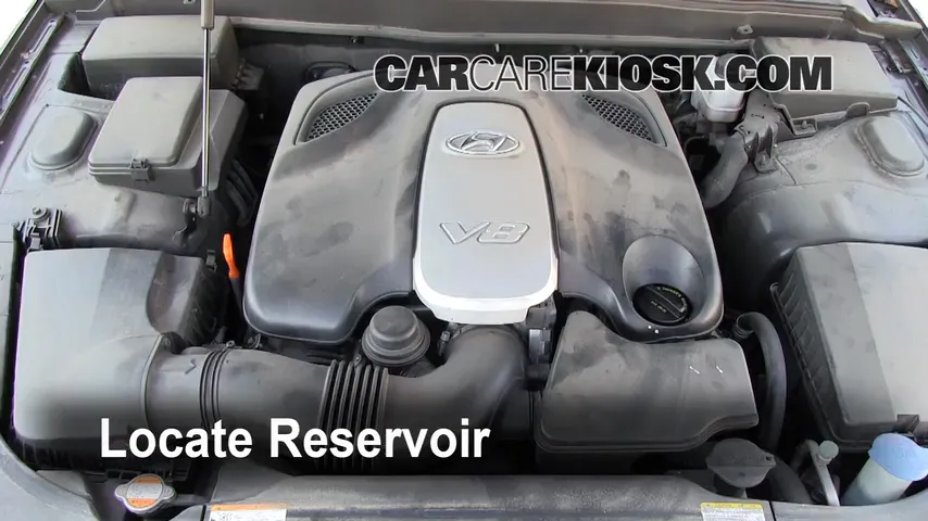 2009 Hyundai Genesis 4.6 4.6L V8 Windshield Washer Fluid Add Fluid